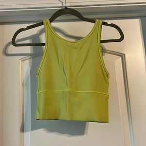 Lululemon yellow waist length tank top
